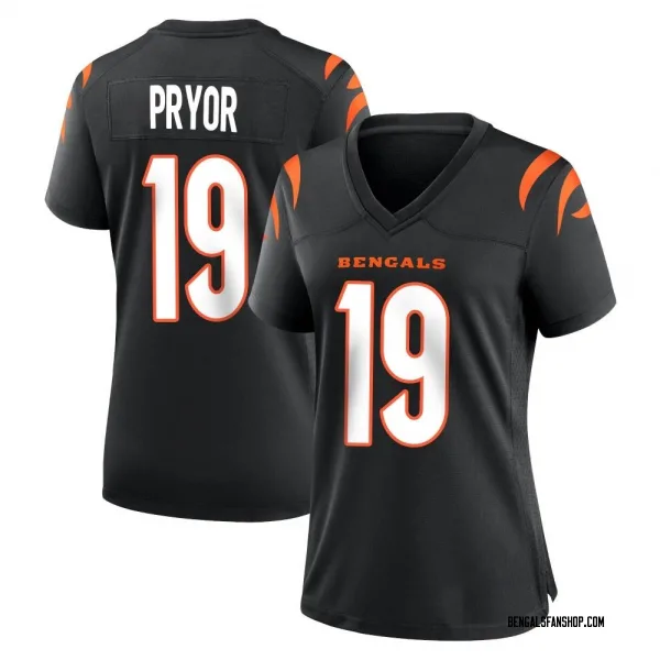 Women's Kendric Pryor Cincinnati Bengals Game Black Team Color Jersey