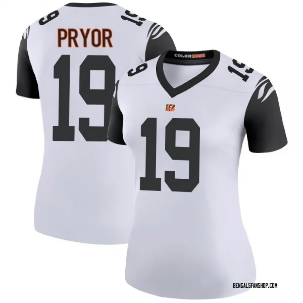 Women's Kendric Pryor Cincinnati Bengals Legend White Color Rush Jersey