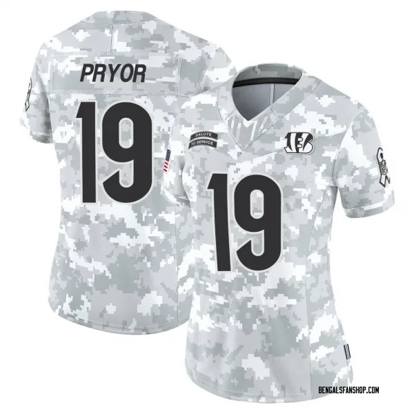 Women's Kendric Pryor Cincinnati Bengals Limited Arctic Camo 2024 Salute to Service Jersey