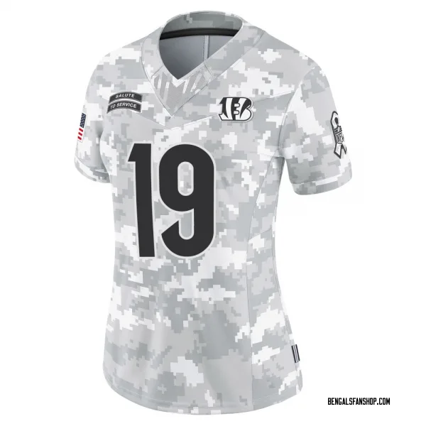 Women's Kendric Pryor Cincinnati Bengals Limited Arctic Camo 2024 Salute to Service Jersey