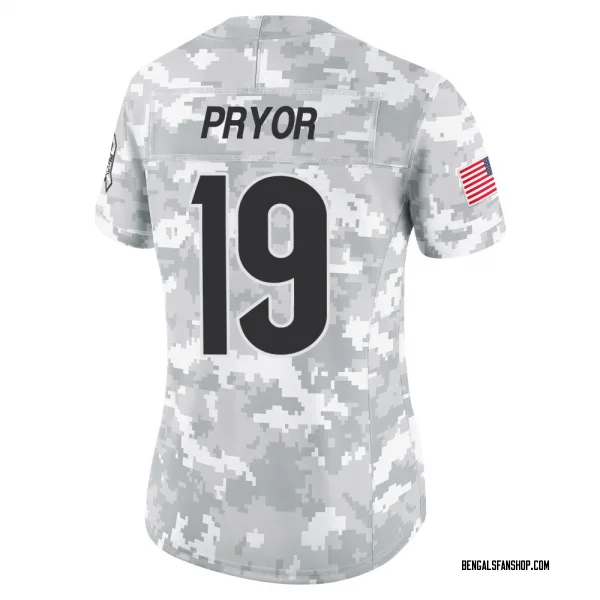 Women's Kendric Pryor Cincinnati Bengals Limited Arctic Camo 2024 Salute to Service Jersey