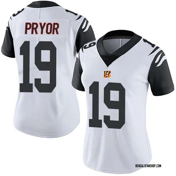 Women's Kendric Pryor Cincinnati Bengals Limited White Color Rush Vapor Untouchable Jersey