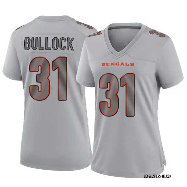 Women's Kentrel Bullock Cincinnati Bengals Game Gray Atmosphere Fashion Jersey