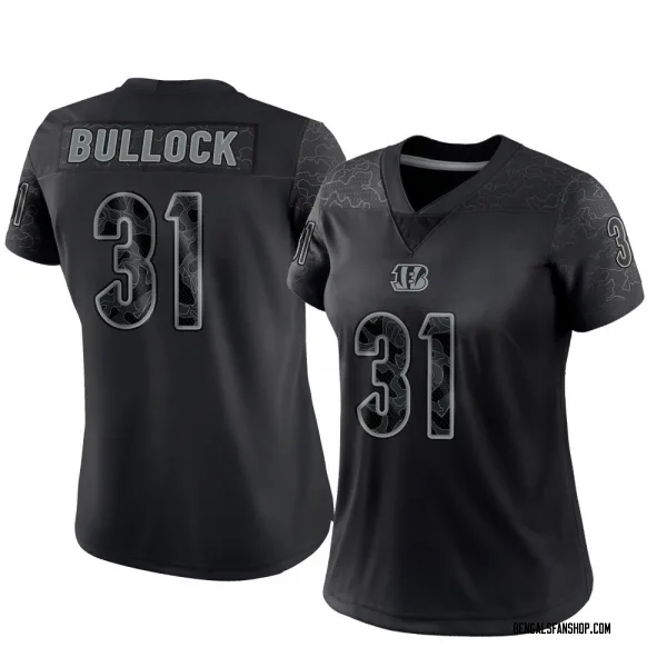 Women's Kentrel Bullock Cincinnati Bengals Limited Black Reflective Jersey