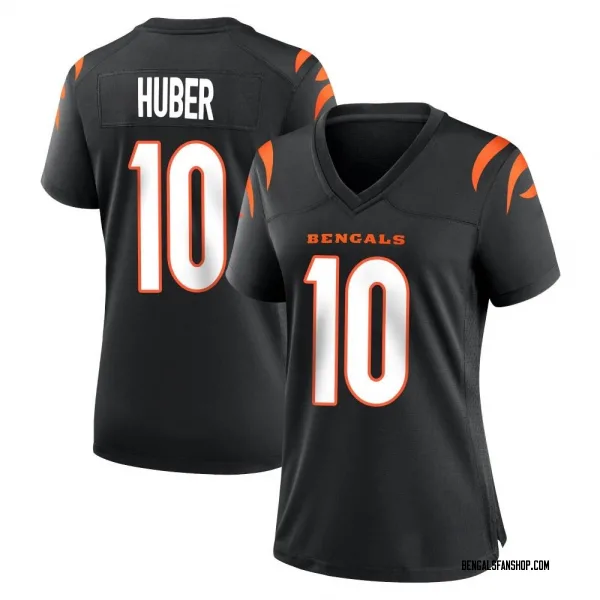 Women's Kevin Huber Cincinnati Bengals Game Black Team Color Jersey
