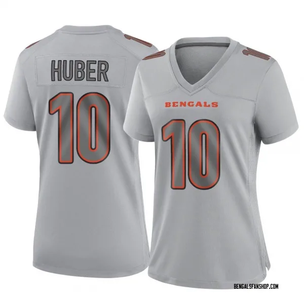 Women's Kevin Huber Cincinnati Bengals Game Gray Atmosphere Fashion Jersey