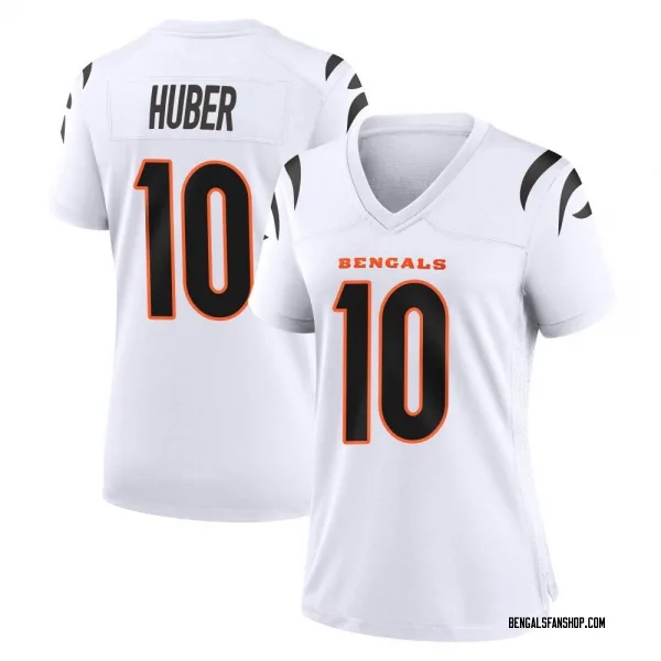 Women's Kevin Huber Cincinnati Bengals Game White Jersey