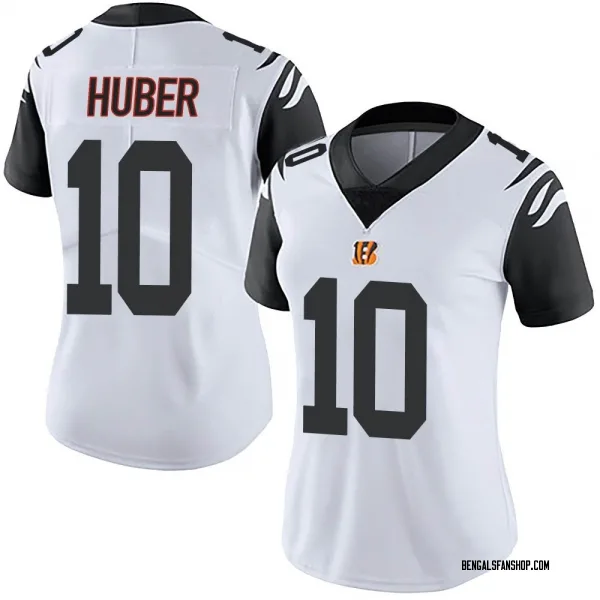 Women's Kevin Huber Cincinnati Bengals Limited White Color Rush Vapor Untouchable Jersey