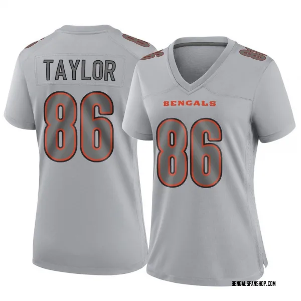 Women's Kole Taylor Cincinnati Bengals Game Gray Atmosphere Fashion Jersey