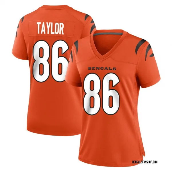 Women's Kole Taylor Cincinnati Bengals Game Orange Jersey