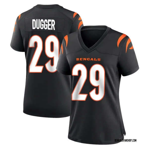Women's Kyle Dugger Cincinnati Bengals Game Black Team Color Jersey