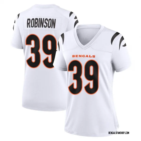 Women's Lance Robinson Cincinnati Bengals Game White Jersey