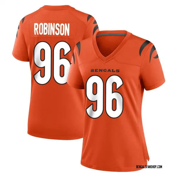 Women's Landon Robinson Cincinnati Bengals Game Orange Jersey