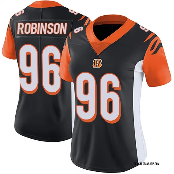Women's Landon Robinson Cincinnati Bengals Limited Black Team Color Vapor Untouchable Jersey