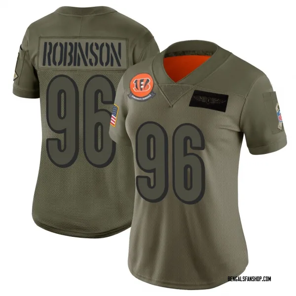 Women's Landon Robinson Cincinnati Bengals Limited Camo 2019 Salute to Service Jersey