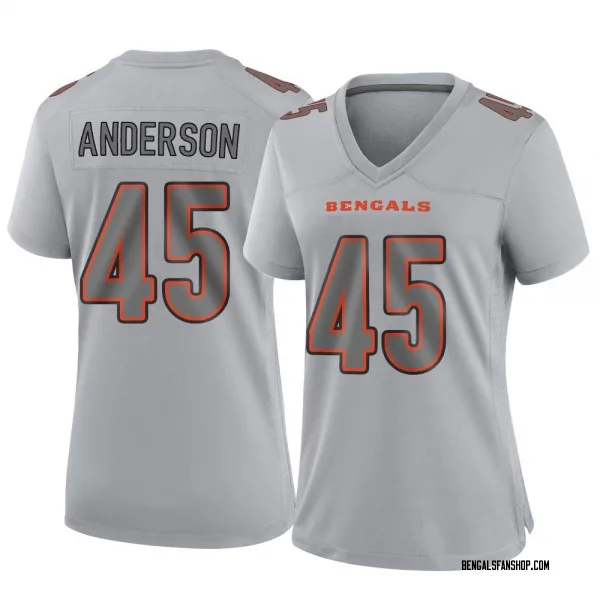 Women's Liam Anderson Cincinnati Bengals Game Gray Atmosphere Fashion Jersey