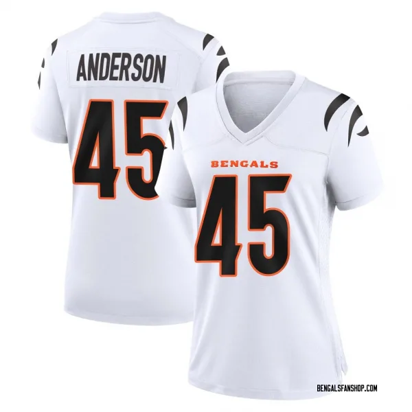 Women's Liam Anderson Cincinnati Bengals Game White Jersey
