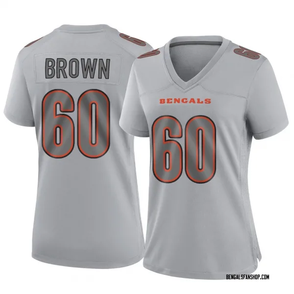 Women's Liam Brown Cincinnati Bengals Game Gray Atmosphere Fashion Jersey