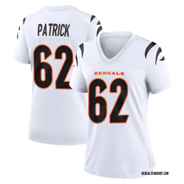 Women's Lucas Patrick Cincinnati Bengals Game White Jersey