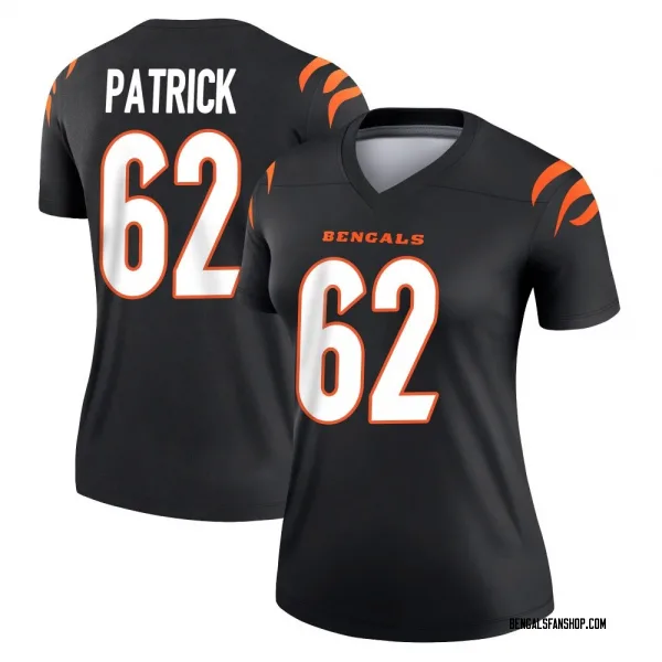 Women's Lucas Patrick Cincinnati Bengals Legend Black Jersey