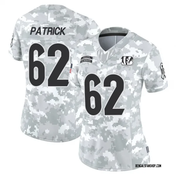 Women's Lucas Patrick Cincinnati Bengals Limited Arctic Camo 2024 Salute to Service Jersey