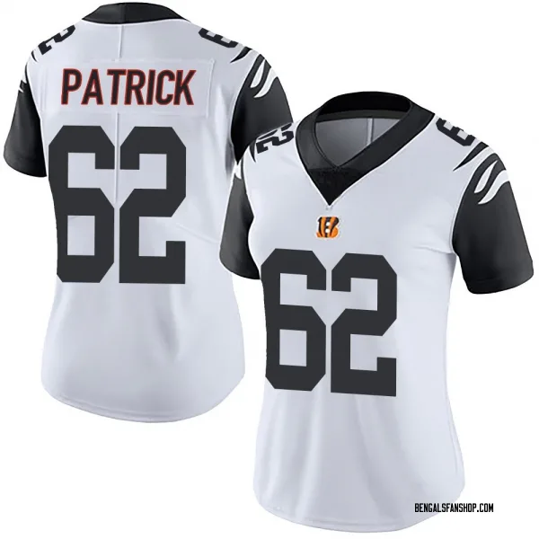 Women's Lucas Patrick Cincinnati Bengals Limited White Color Rush Vapor Untouchable Jersey