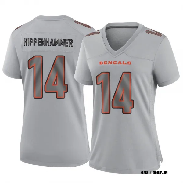Women's Mac Hippenhammer Cincinnati Bengals Game Gray Atmosphere Fashion Jersey