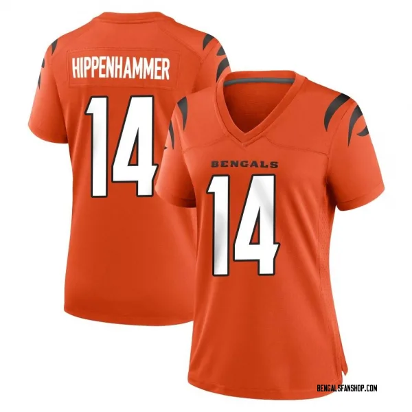 Women's Mac Hippenhammer Cincinnati Bengals Game Orange Jersey