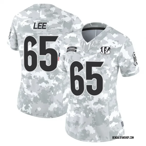 Women's Matt Lee Cincinnati Bengals Limited Arctic Camo 2024 Salute to Service Jersey