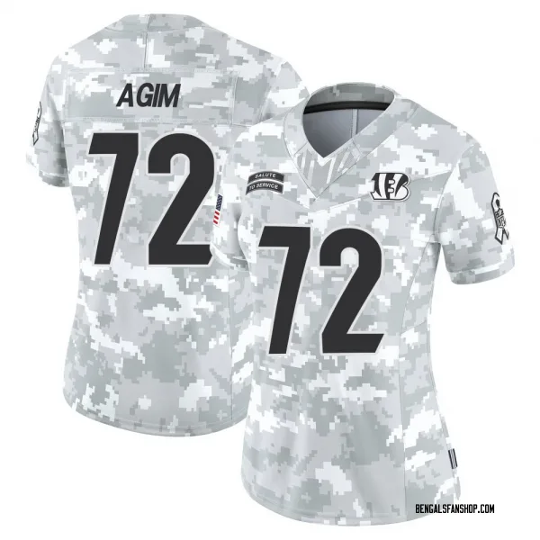 Women's McTelvin Agim Cincinnati Bengals Limited Arctic Camo 2024 Salute to Service Jersey