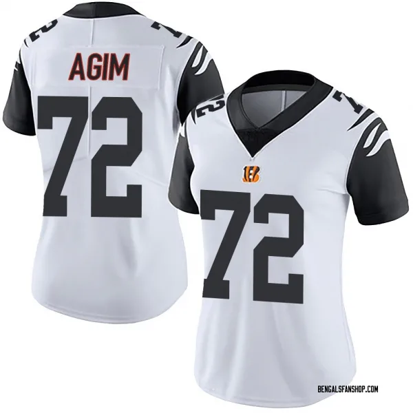 Women's McTelvin Agim Cincinnati Bengals Limited White Color Rush Vapor Untouchable Jersey