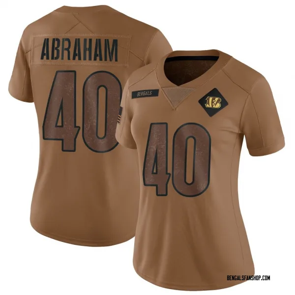 Women's Micah Abraham Cincinnati Bengals Limited Brown 2023 Salute To Service Jersey
