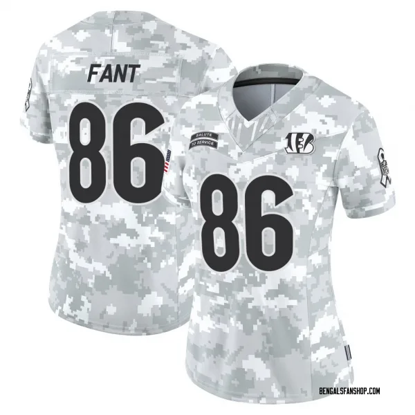 Women's Noah Fant Cincinnati Bengals Limited Arctic Camo 2024 Salute to Service Jersey