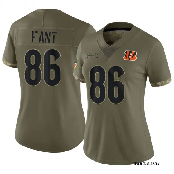 Women's Noah Fant Cincinnati Bengals Limited Olive 2022 Salute To Service Jersey