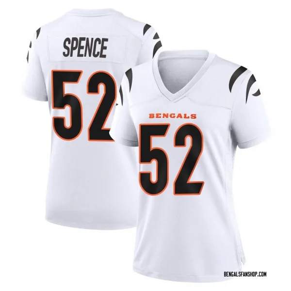 Women's Noah Spence Cincinnati Bengals Game White Jersey