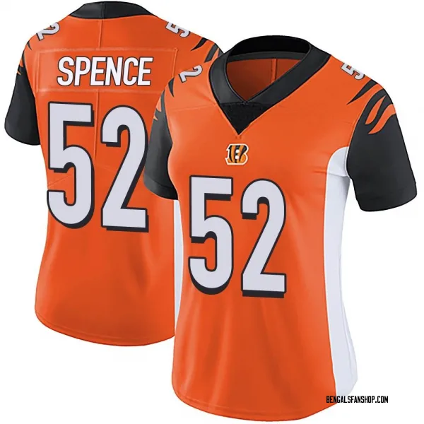 Women's Noah Spence Cincinnati Bengals Limited Orange Vapor Untouchable Jersey