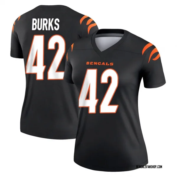 Women's Oren Burks Cincinnati Bengals Legend Black Jersey