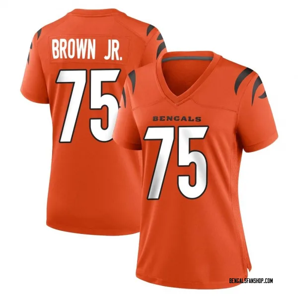Women's Orlando Brown Jr. Cincinnati Bengals Game Orange Jersey