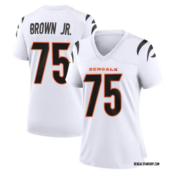 Women's Orlando Brown Jr. Cincinnati Bengals Game White Jersey