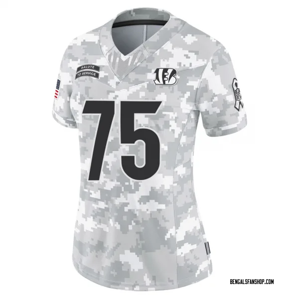Women's Orlando Brown Jr. Cincinnati Bengals Limited Arctic Camo 2024 Salute to Service Jersey
