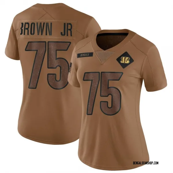 Women's Orlando Brown Jr. Cincinnati Bengals Limited Brown 2023 Salute To Service Jersey