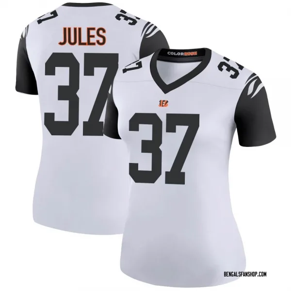 Women's PJ Jules Cincinnati Bengals Legend White Color Rush Jersey