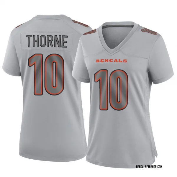 Women's Payton Thorne Cincinnati Bengals Game Gray Atmosphere Fashion Jersey