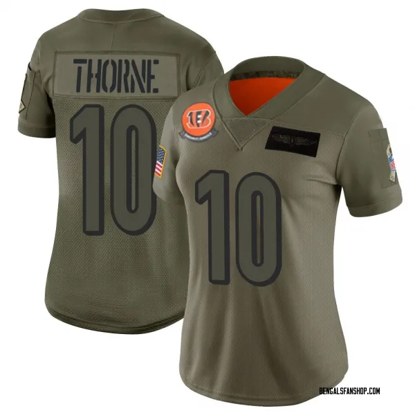 Women's Payton Thorne Cincinnati Bengals Limited Camo 2019 Salute to Service Jersey