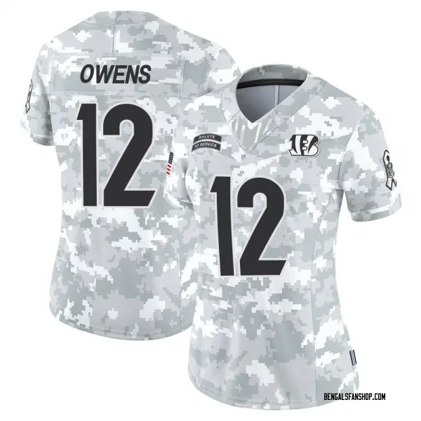Women's Rashod Owens Cincinnati Bengals Limited Arctic Camo 2024 Salute to Service Jersey