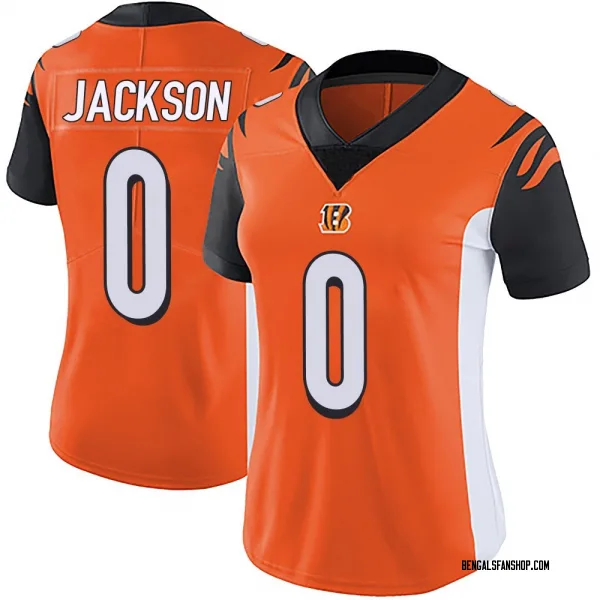 Women's Raymond Jackson Cincinnati Bengals Limited Orange Vapor Untouchable Jersey