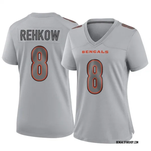 Women's Ryan Rehkow Cincinnati Bengals Game Gray Atmosphere Fashion Jersey