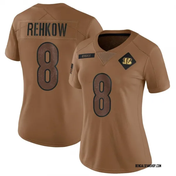 Women's Ryan Rehkow Cincinnati Bengals Limited Brown 2023 Salute To Service Jersey