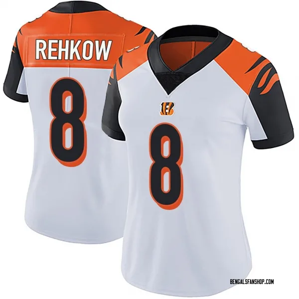 Women's Ryan Rehkow Cincinnati Bengals Limited White Vapor Untouchable Jersey