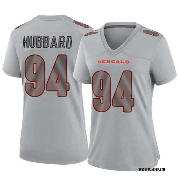 Women's Sam Hubbard Cincinnati Bengals Game Gray Atmosphere Fashion Jersey